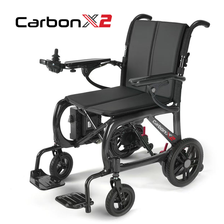 超輕便電動輪椅 Carbon X2  (全碳纖支架，11.9kg，入門版，數碼顯示控制) | 好好醫療用品