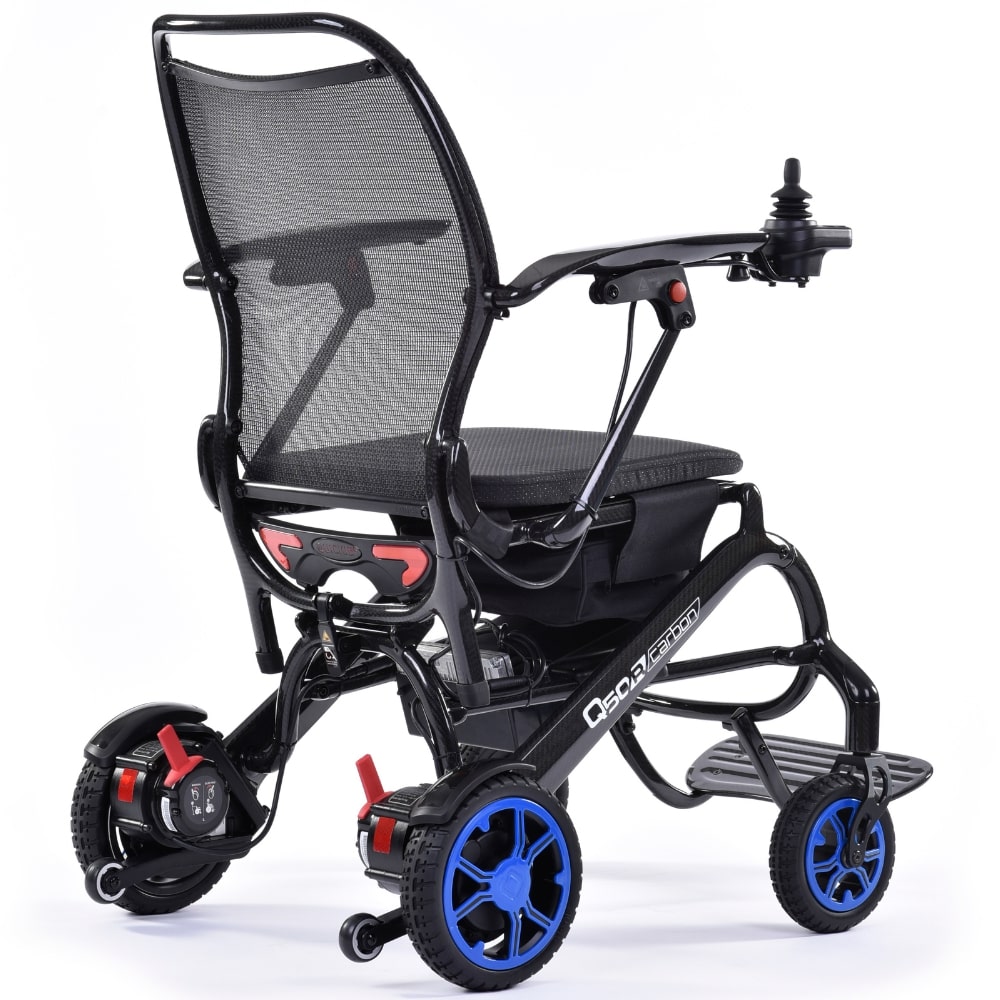 美國 Sunrise Q50R Carbon 全碳纖超輕便電動輪椅 (淨重 14.5kg，運動型支架，PG控制器) | 好好醫療用品